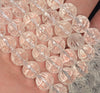 8mm Clear Quartz Rock Crystal Gemstone Grade AAA Carved Flower Lotus Loose Beads 15.5 inch Full Strand (90187634-698)