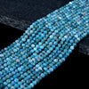 3MM Ocean Blue Natural Apatite Gemstone Grade AA Micro Faceted Round Loose Beads 15.5 inch Full Strand (80008872-P13)