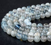 8MM Natural Aquamarine Translucent Gemstone Grade A Round Loose Beads (D131)