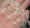 10X10mm White Rock Crystal Quartz Gemstone Grade AAA Faceted Butterfly Loose Beads 15.5 inch Full Strand (90187594-702 A)