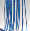 1X1MM Blue Hematite Gemstone Round Tube Loose Beads 16 inch Full Strand (80000006-A36)