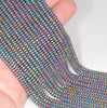 3X2MM Matte Rainbow Hematite Gemstone Rondelle Loose Beads 16 inch Full Strand (80000045-A37)