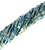 4X4MM Rainbow Hematite Gemstone Square Loose Beads 16 inch Full Strand (80000053-A37)