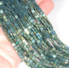 4X4MM Rainbow Hematite Gemstone Square Loose Beads 16 inch Full Strand (80000053-A37)