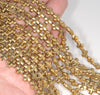 6MM Gold Hematite Gemstone Cross Loose Beads 16 inch Full Strand (80000063-A37)