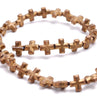 6MM Matte Bronze Hematite Gemstone Cross Loose Beads 16 inch Full Strand (80000072-A37)