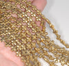 8MM Gold Hematite Gemstone Cross Loose Beads 15.5 inch Full Strand (80000077-A38)