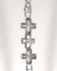 8MM Silver Hematite Gemstone Cross Loose Beads 15.5 inch Full Strand (80000078-A38)