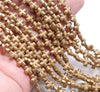 8MM Matte Gold Hematite Gemstone Cross Loose Beads 15.5 inch Full Strand (80000084-A38)