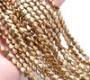 6MM Gold Hematite Gemstone Love Heart Loose Beads 15.5 inch Full Strand (80000091-A38)