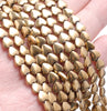 6MM Gold Hematite Gemstone Love Heart Loose Beads 15.5 inch Full Strand (80000091-A38)