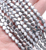 6MM Silver Hematite Gemstone Love Heart Loose Beads 15.5 inch Full Strand (80000092-A38)