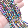 6MM Rainbow Hematite Gemstone Love Heart Loose Beads 15.5 inch Full Strand (80000094-A38)