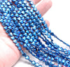 6MM Blue Hematite Gemstone Love Heart Loose Beads 15.5 inch Full Strand (80000096-A38)