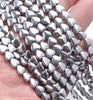 8MM Silver Hematite Gemstone Love Heart Loose Beads 16 inch Full Strand (80000099-A38)