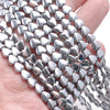 10MM Silver Hematite Gemstone Love Heart Loose Beads 16 inch Full Strand (80000113-A39)