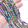 10MM Rainbow Hematite Gemstone Love Heart Loose Beads 16 inch Full Strand (80000115-A39)