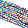 10MM Rainbow Hematite Gemstone Love Heart Loose Beads 16 inch Full Strand (80000115-A39)