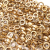 8MM Gold Hematite Gemstone Rim Halo Circle Loose Beads 16 inch Full Strand (80000126-A40)