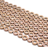 8MM Matte Bronze Hematite Gemstone Rim Halo Circle Loose Beads 16 inch Full Strand (80000135-A40)