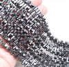 6X3MM Black Hematite Gemstone Side Drill Hexagon Tube Loose Beads 16 inch Full Strand (80000166-A41)