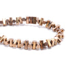 6X3MM Bronze Hematite Gemstone Side Drill Hexagon Tube Loose Beads 16 inch Full Strand (80000169-A41)