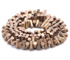 6X3MM Matte Bronze Hematite Gemstone Side Drill Hexagon Tube Loose Beads 16 inch Full Strand (80000176-A42)