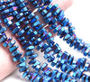 12X5MM Blue Hematite Gemstone Nugget Loose Beads 15.5 inch Full Strand (80000186-A43)