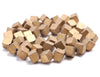 4MM Matte Gold Hematite Gemstone Diagonal Drill;Square Cube Loose Beads 15.5 inch Full Strand (80000195-A43)