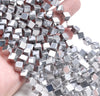 6MM Silver Hematite Gemstone Diagonal Drill;Square Cube Loose Beads 16 inch Full Strand (80000203-A43)