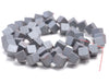 6MM Matte Black Hematite Gemstone Diagonal Drill;Square Cube Loose Beads 16 inch Full Strand (80000208-A44)