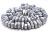 12X5MM Matte Silver Hematite Gemstone Nugget Loose Beads 15.5 inch Full Strand (80000251-A46)