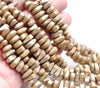 12X5MM Matte Gold Hematite Gemstone Nugget Loose Beads 15.5 inch Full Strand (80000252-A46)