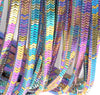 7X3MM Rainbow Hematite Gemstone Heishi Wave W Loose Beads 16.5 inch Full Strand (80000260-A47)