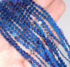 3X1MM Blue Hematite Gemstone Hexagon Flat Loose Beads 16 inch Full Strand (80000276-A47)