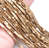 4X2MM Matte Bronze Hematite Gemstone Square Flat Loose Beads 16 inch Full Strand (80000284-A48)