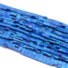 4X2MM Matte Blue Hematite Gemstone Square Flat Loose Beads 16 inch Full Strand (80000289-A48)