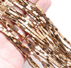 3X1MM Bronze Hematite Gemstone Square Flat Loose Beads 16 inch Full Strand (80000293-A48)