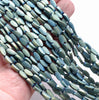 8X4MM Matte Green Hematite Gemstone Pinnate Leaf Loose Beads 16 inch Full Strand (80000311-A48)