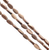 8X4MM Matte Bronze Hematite Gemstone Pinnate Leaf Loose Beads 16 inch Full Strand (80000313-A48)