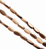 8X4MM Matte Gold Hematite Gemstone Pinnate Leaf Loose Beads 16 inch Full Strand (80000314-A48)