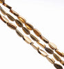 8X4MM Gold Hematite Gemstone Pinnate Leaf Loose Beads 16 inch Full Strand (80000316-A44)