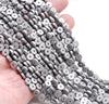 6X2MM Matte Silver Hematite Gemstone Circle Coin Loose Beads 16 inch Full Strand (80000323-A49)