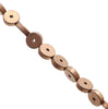 6X2MM Matte Bronze Hematite Gemstone Circle Coin Loose Beads 16 inch Full Strand (80000324-A49)