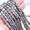 8X7MM Matte Black Hematite Gemstone Buddha Head Loose Beads 16 inch Full Strand (80000327-A45)