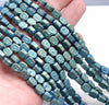 8X7MM Matte Green Hematite Gemstone Buddha Head Loose Beads 16 inch Full Strand (80000330-A45)