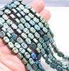 8X7MM Green Hematite Gemstone Buddha Head Loose Beads 16 inch Full Strand (80000335-A45)