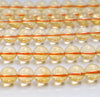 4MM Citrine Gemstone Round Loose Beads 15.5 inch Full Strand (80000423-A69)