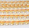 10MM Citrine Gemstone Round Loose Beads 15.5 inch Full Strand (80000426-A69)