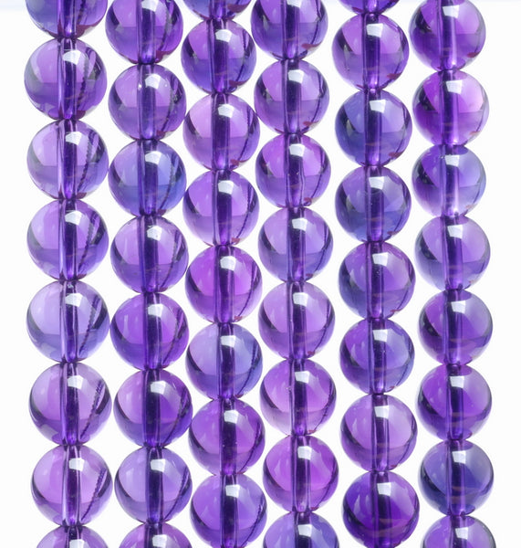 6MM Amethyst Gemstone Round Loose Beads 15 inch Full Strand (80000427-A69)